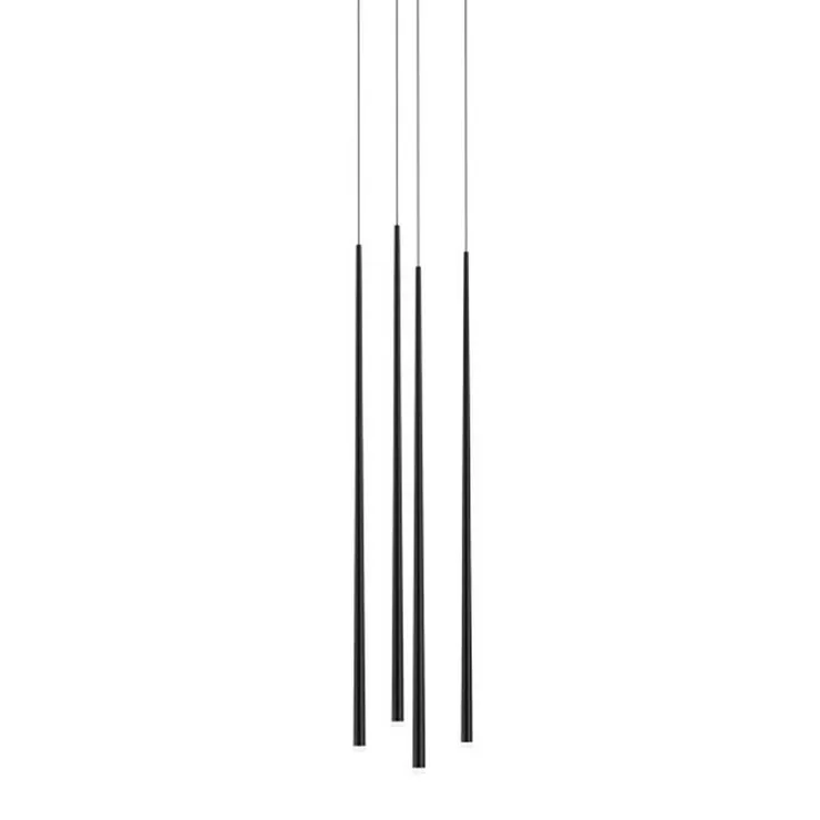 Люстра Slim 4 Black Round в стиле Vibia