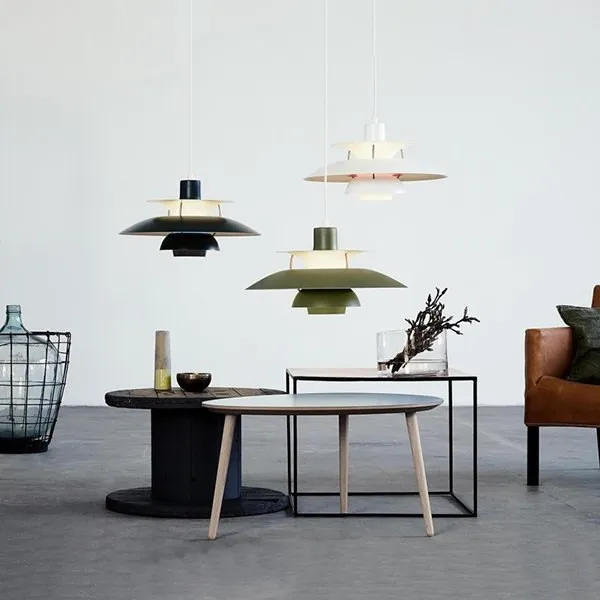 Люстра PH 5 & PH 50 Зеленый в стиле Louis Poulsen