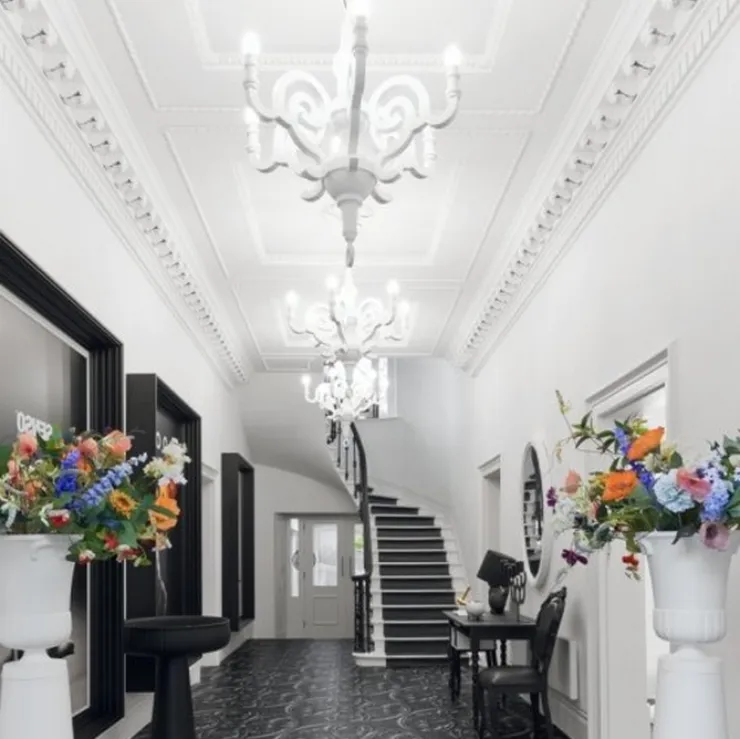Люстра Paper Chandelier  Диаметр 70 см / Высота 90 см Белый в стиле Moooi
