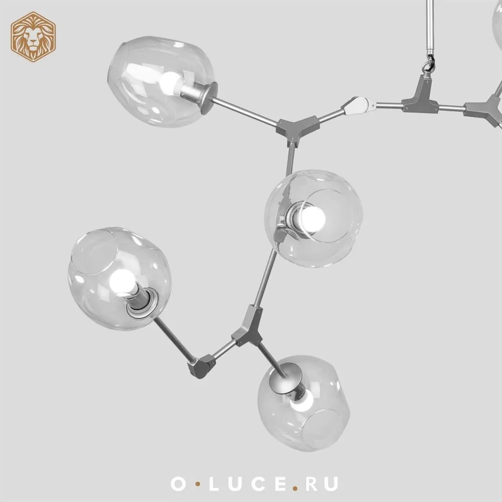 Люстра Branching Bubbles 8 Nickel