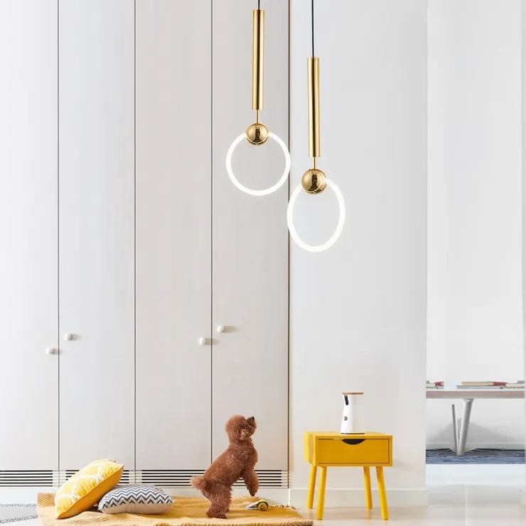 Светильник Ring Light Gold D20 в стиле Lee Broom
