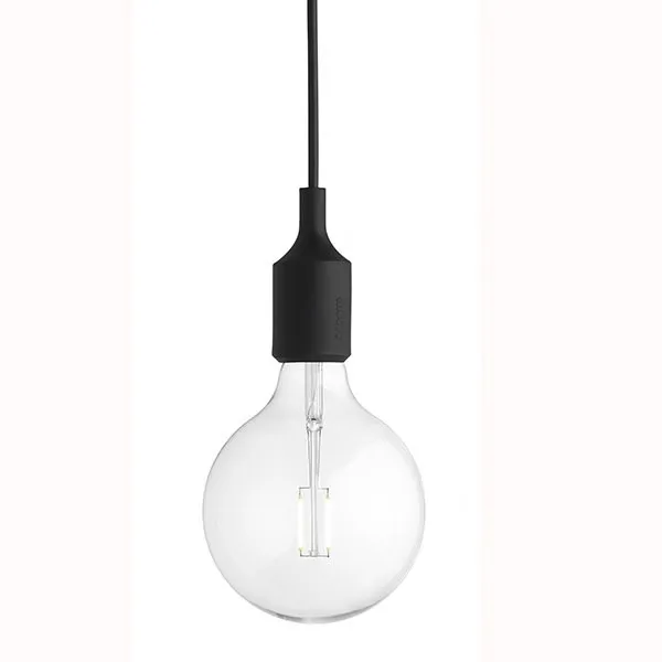 Светильник E27 Color  Черный в стиле Muuto