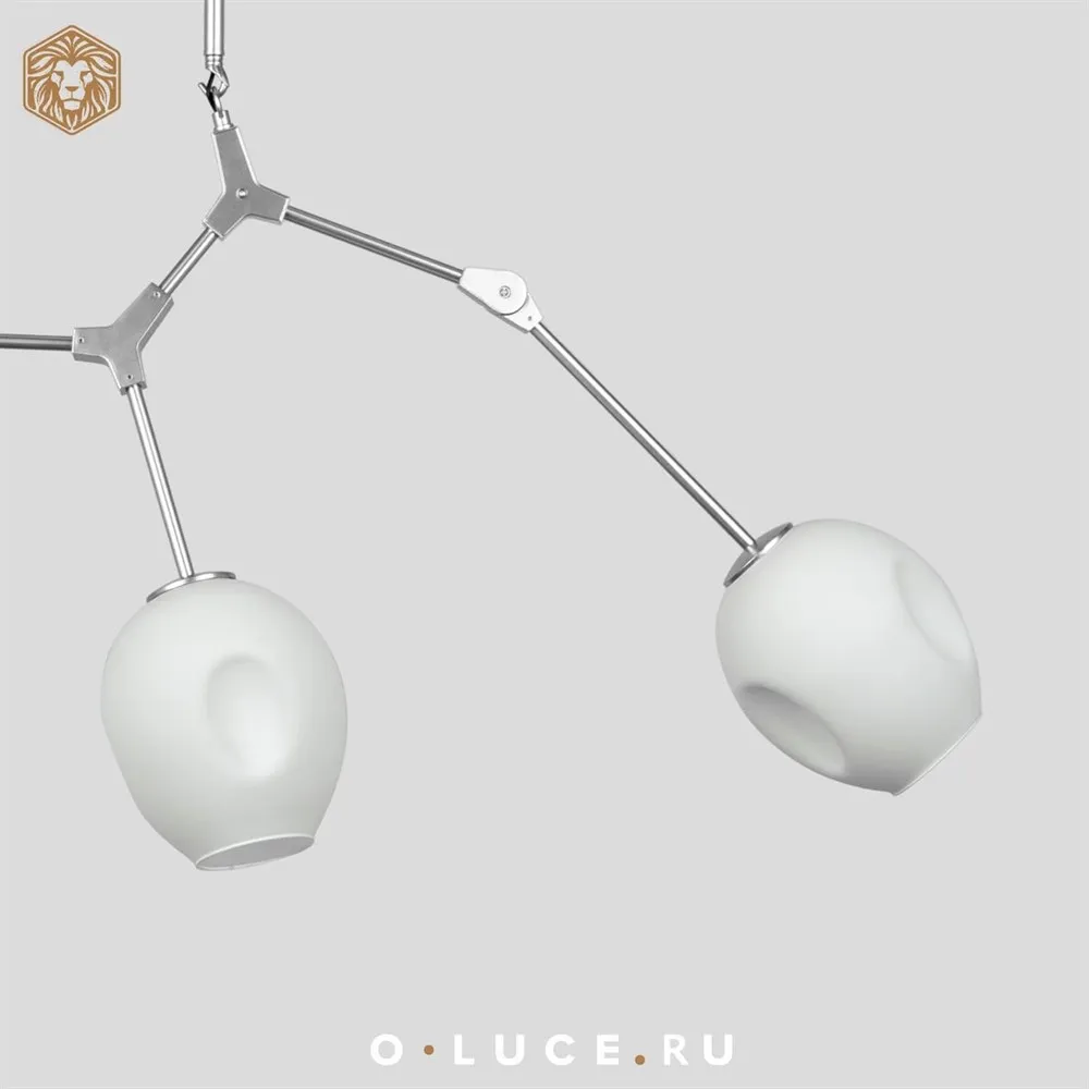 Люстра Branching Bubbles 3 Nickel в стиле Lindsey Adelman