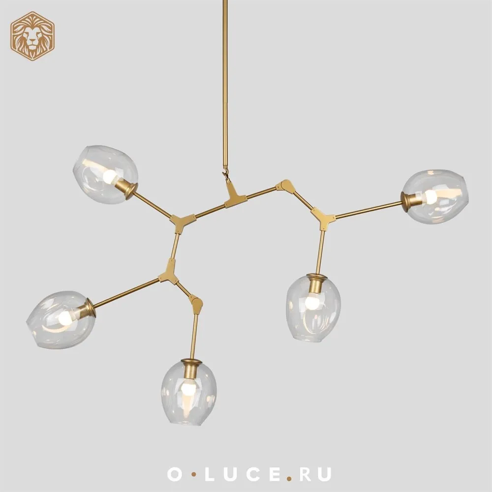 Люстра Branching Bubbles 5 Gold