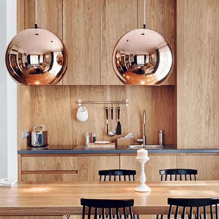 Люстра Copper Shade II D20/30/35 в стиле Tom Dixon