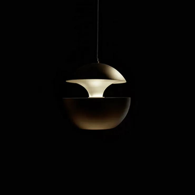 Светильник Lampe Here Comes The Sun D35 см / H33 см Черный + Белый