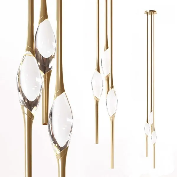 Светильник 12 Chandelier Gold (3) в стиле Il Pezzo Mancante