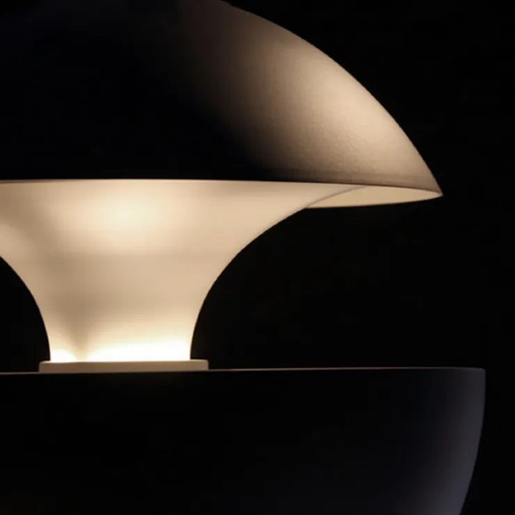 Светильник Lampe Here Comes The Sun D35 см / H33 см Черный + Белый