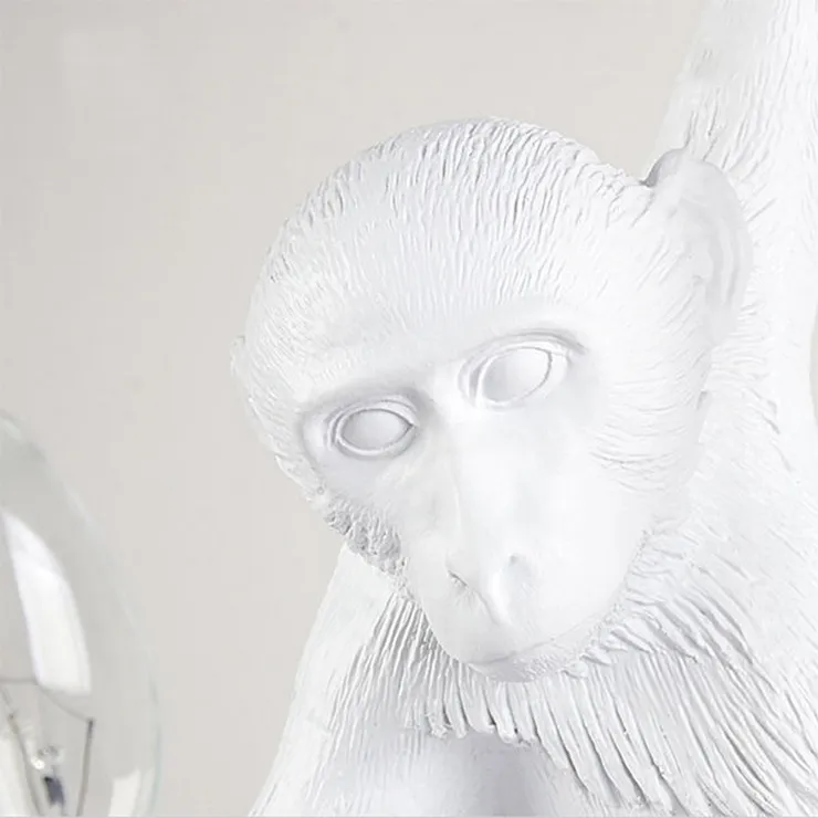 Светильник Monkey Обезьяна с Лампой White левая в стиле Seletti