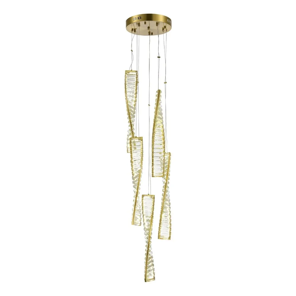 Люстра подвесная Bertolda 5 Brass