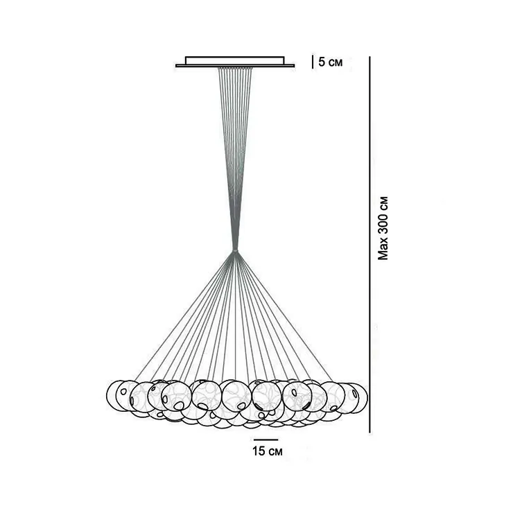 Люстра  28.61 Round Pendant Chandelier в стиле Bocci