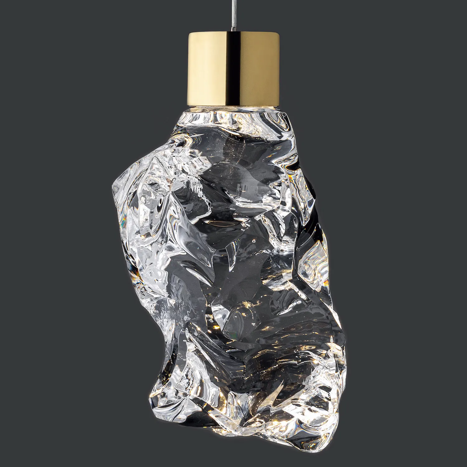 Подвес Cristallo XL LED Bras/Clear