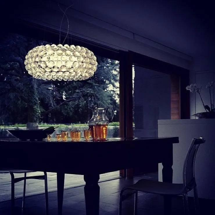 Люстра подвесная Caboche Clear D65 в стиле Foscarini