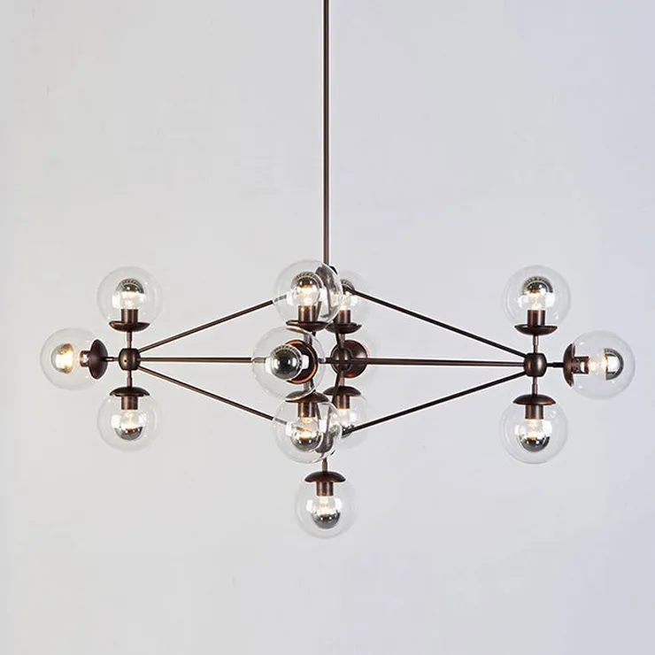 Люстра Modo Chandelier 13 Globes в стиле Roll&Hill