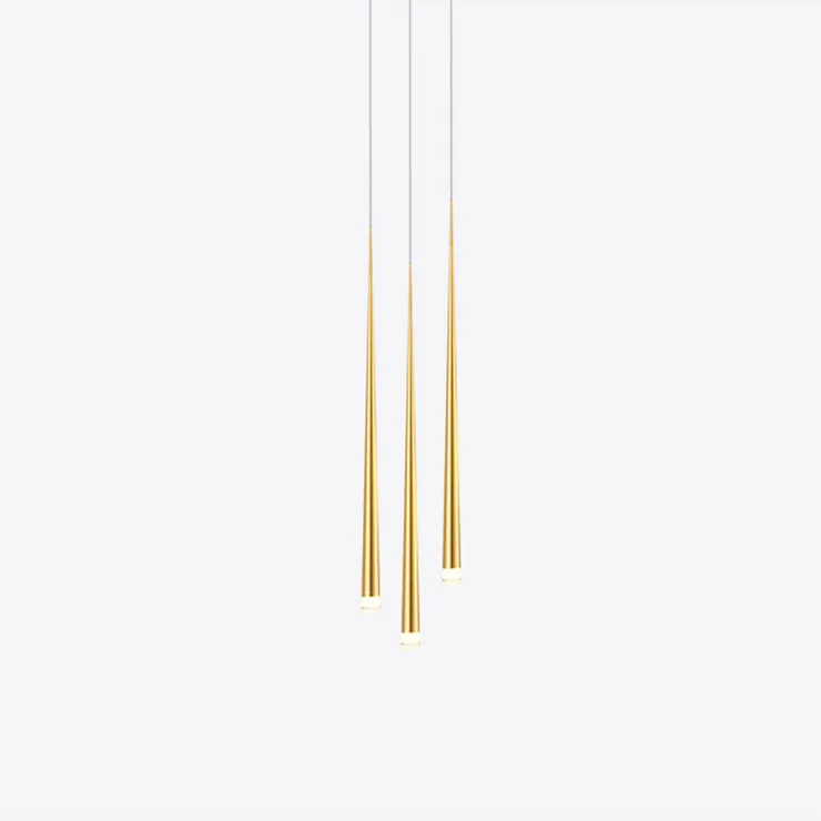 Люстра Slim 3 Gold в стиле Vibia