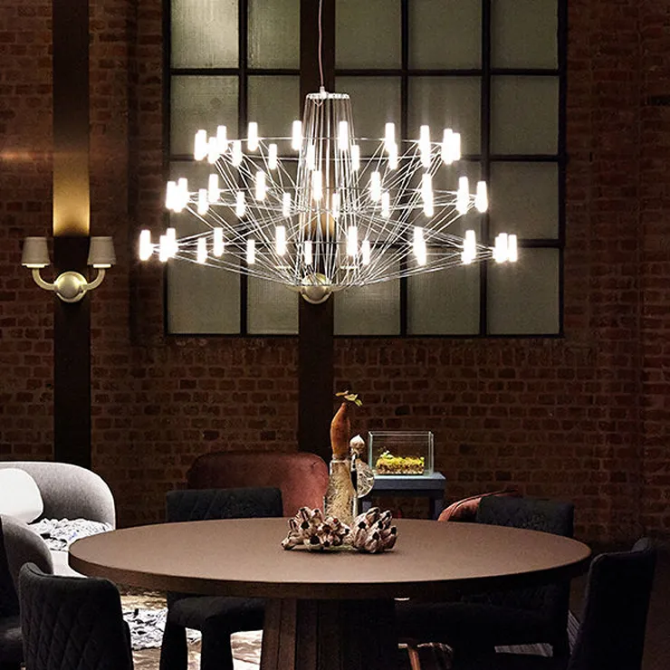 Люстра Coppelia D100 Nickel в стиле Moooi