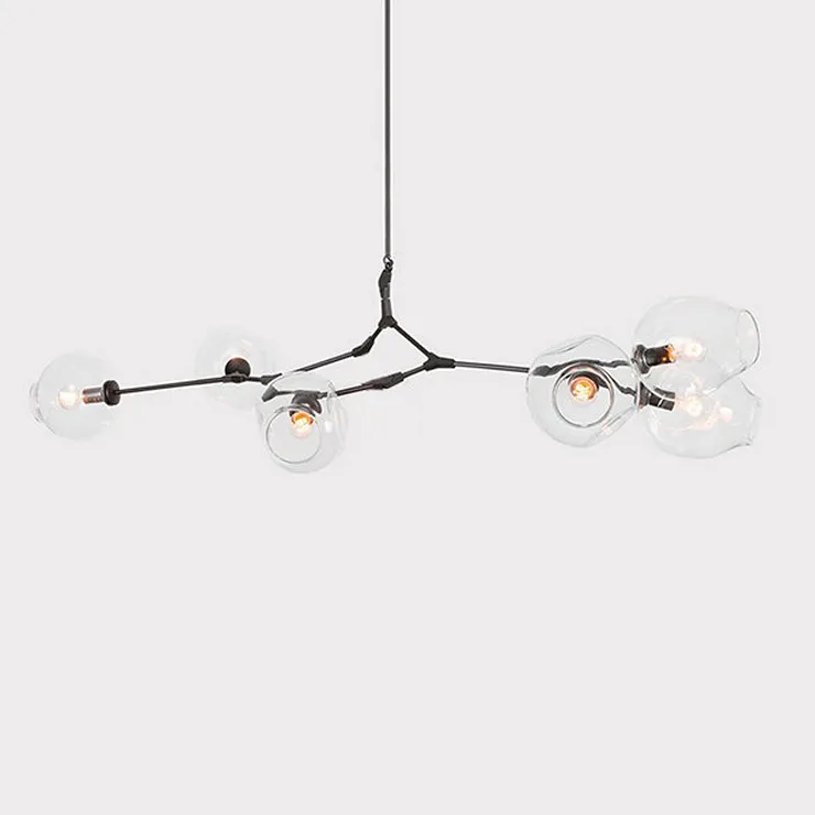 Люстра Branching Bubbles 6 Black в стиле Lindsey Adelman