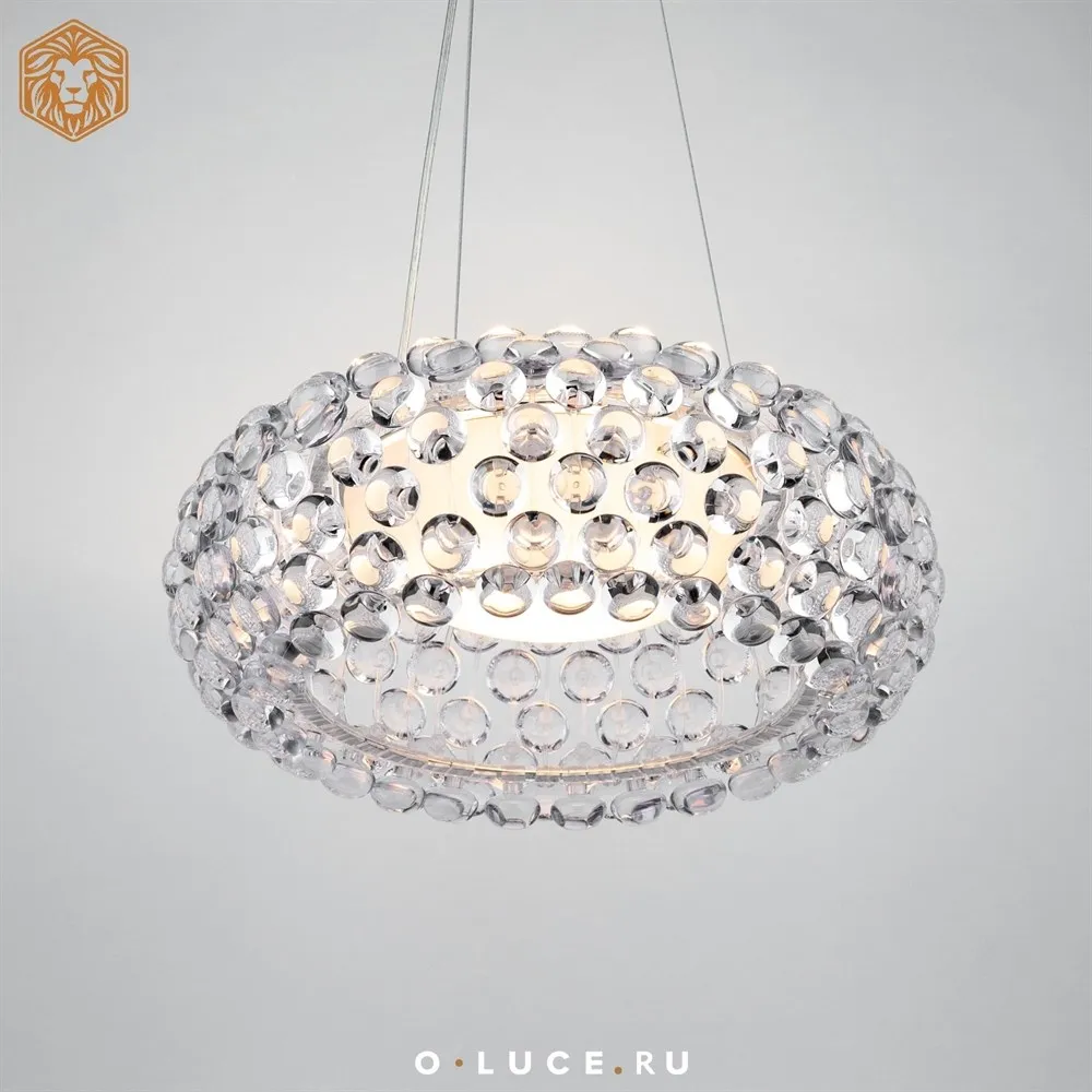 Люстра подвесная Caboche Clear D65 в стиле Foscarini
