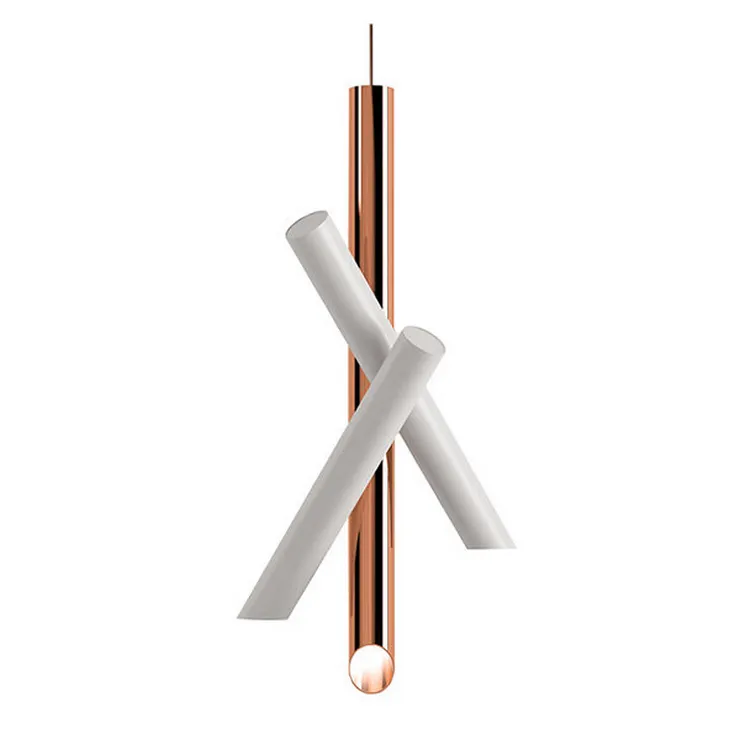 Светильник Tubes 3 White-Copper в стиле Nemo