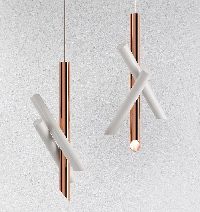 Светильник Tubes 3 White-Copper в стиле Nemo
