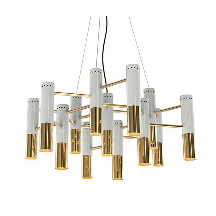 Люстра Ike 22 Lamp Белый+Золотой в стиле Delightful