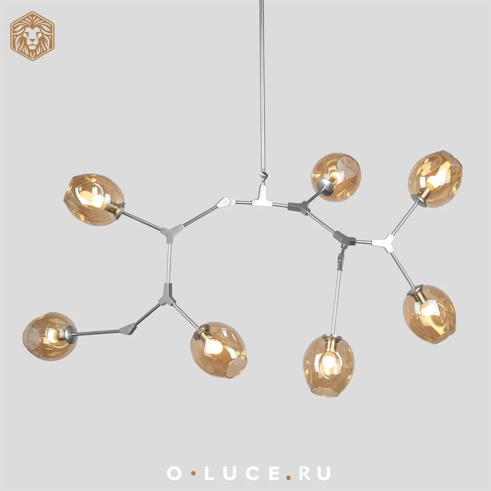 Люстра Branching Bubbles 7 Nickel