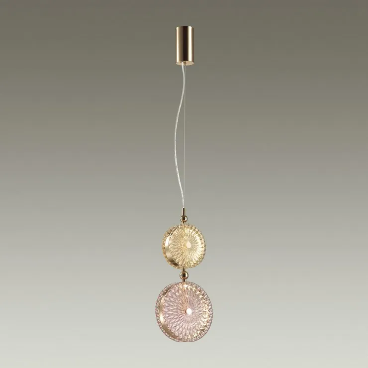 Светильник подвесной Lolly Pop Gold yellow/pink