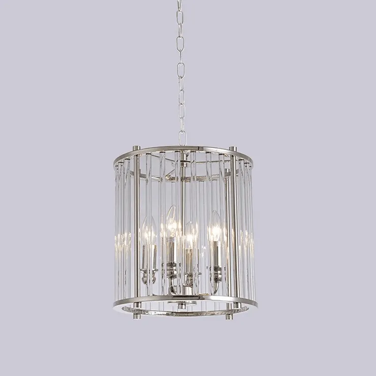 Подвесной светильник San Jose, Nickel Clear crystal D30*H33/133 cm
