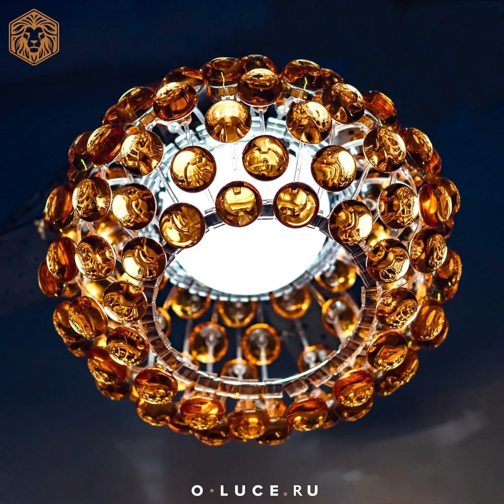Люстра потолочная Caboche Gold D35 в стиле Foscarini