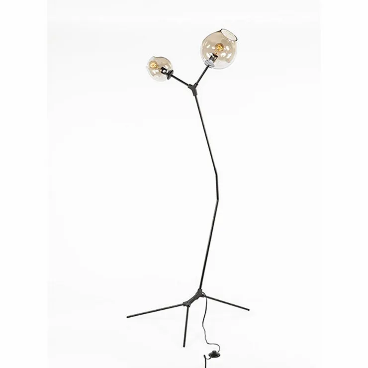 Торшер Branching Bubbles Floor Black в стиле Lindsey Adelman