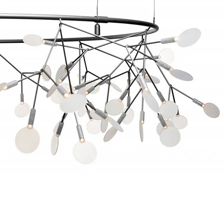 Люстра Heracleum The Big O D160   никель в стиле Moooi