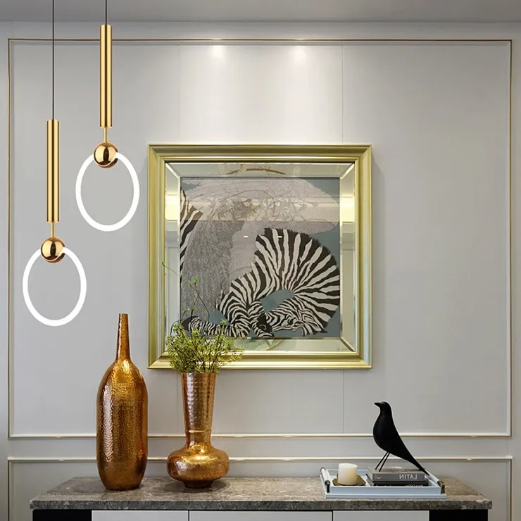 Светильник Ring Light Gold D20 в стиле Lee Broom