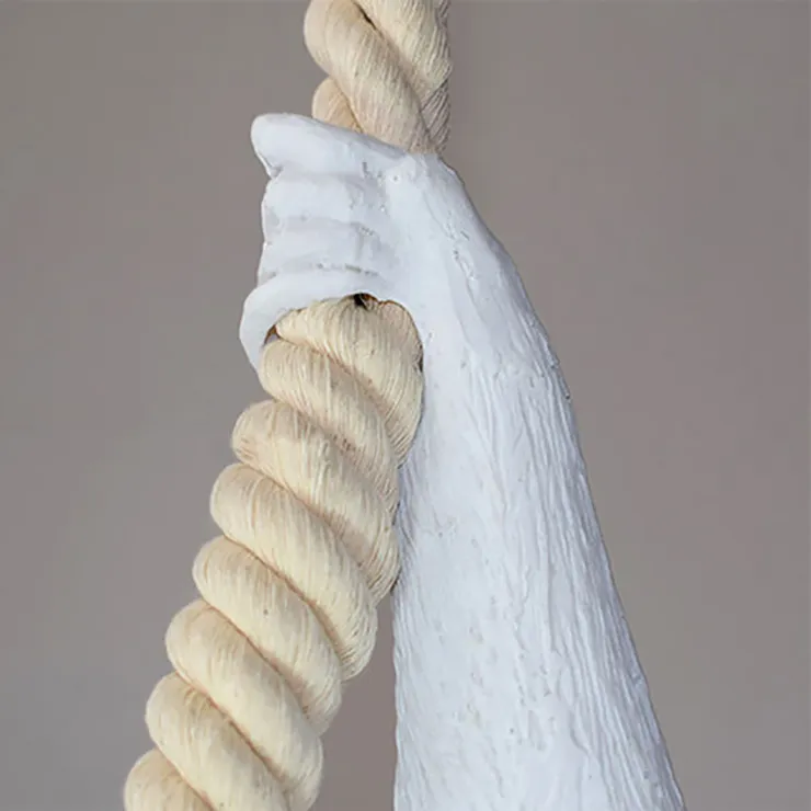 Светильник Monkey Обезьяна с Лампой White правая в стиле Seletti
