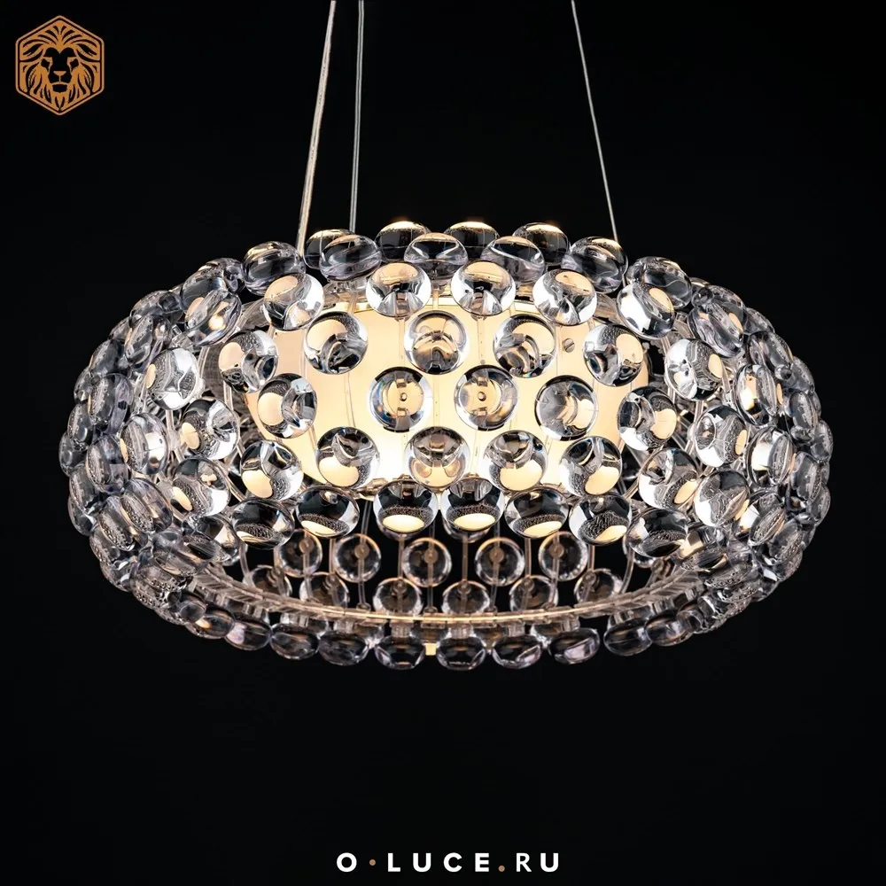 Люстра подвесная Caboche Clear D65 в стиле Foscarini