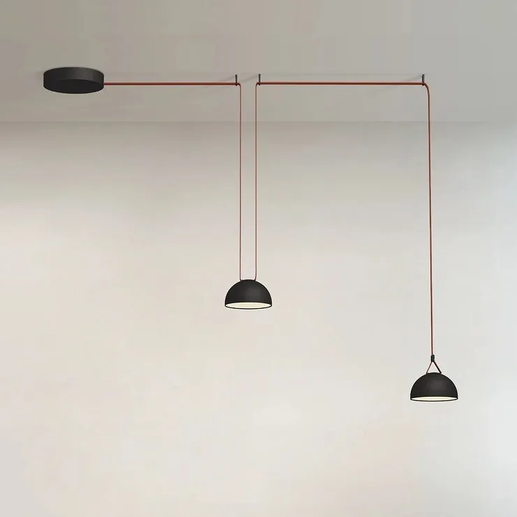 Светильник PLUSMINUS TEXTILE SYSTEM  Semisphere Black D200 mm