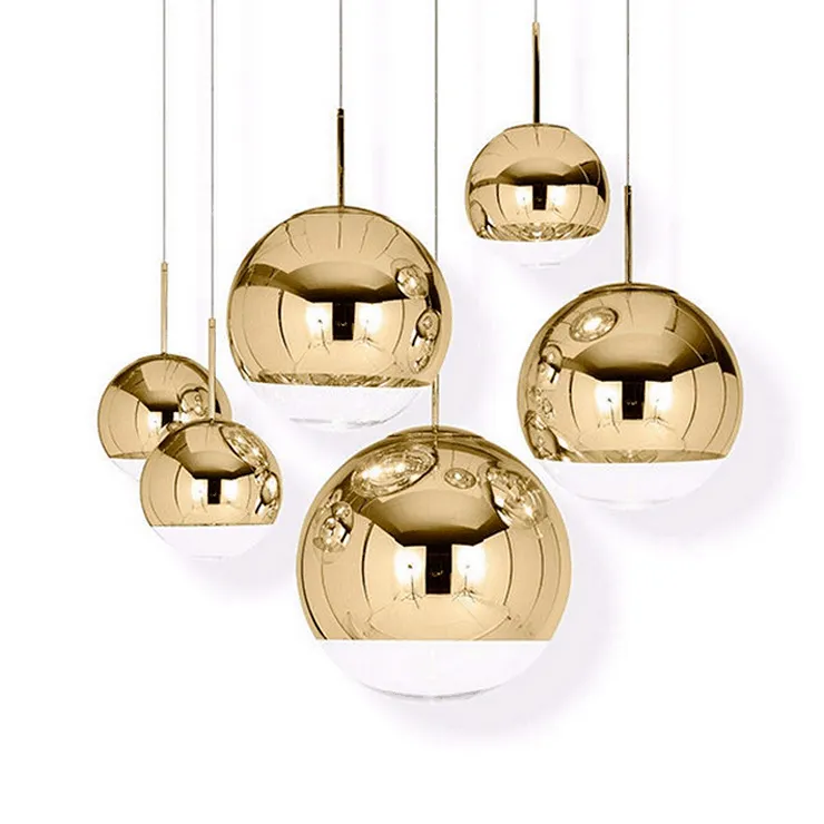 Светильник Mirror Ball Gold D40 в стиле Tom Dixon