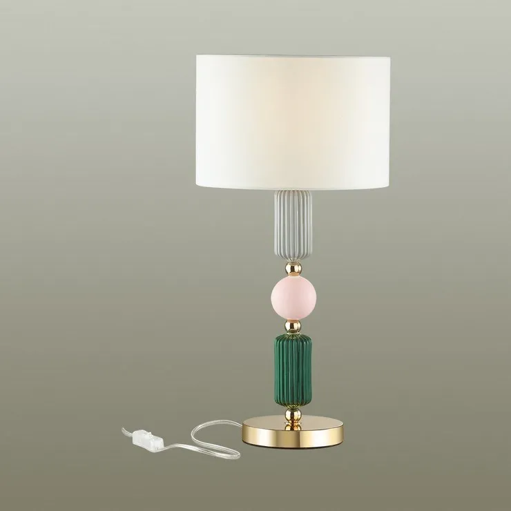 Лампа настольная Caramelle II Gray/Pink/Green