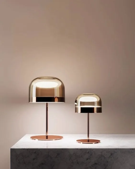 Настольная лампа Equatore S Amber and Copper