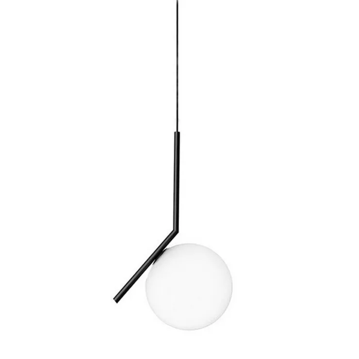 Светильник  IC Lighting S Black Pendant Lamp в стиле Flos