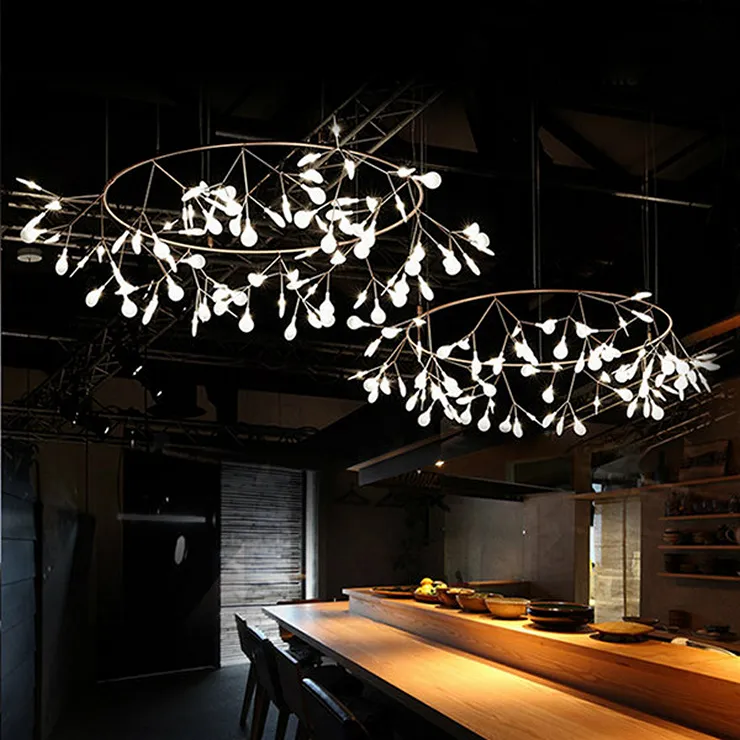 Люстра  Heracleum The Big O  D90 черный в стиле Moooi