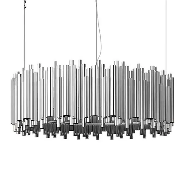 Люстра подвесная Brubeck D80 Chrome в стиле Delightful