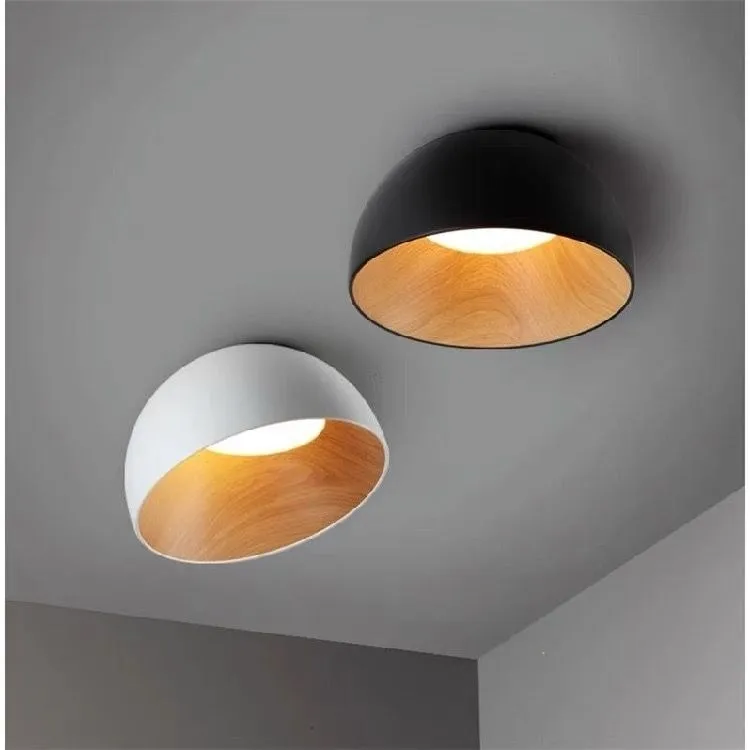 Светильник потолочный Nordic Black and Wood B D50