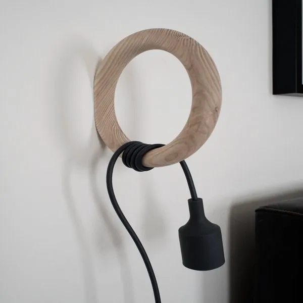 Светильник E27 Color  Черный в стиле Muuto