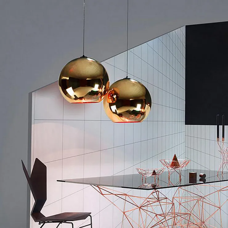 Светильник Gold Shade D45 в стиле Tom Dixon