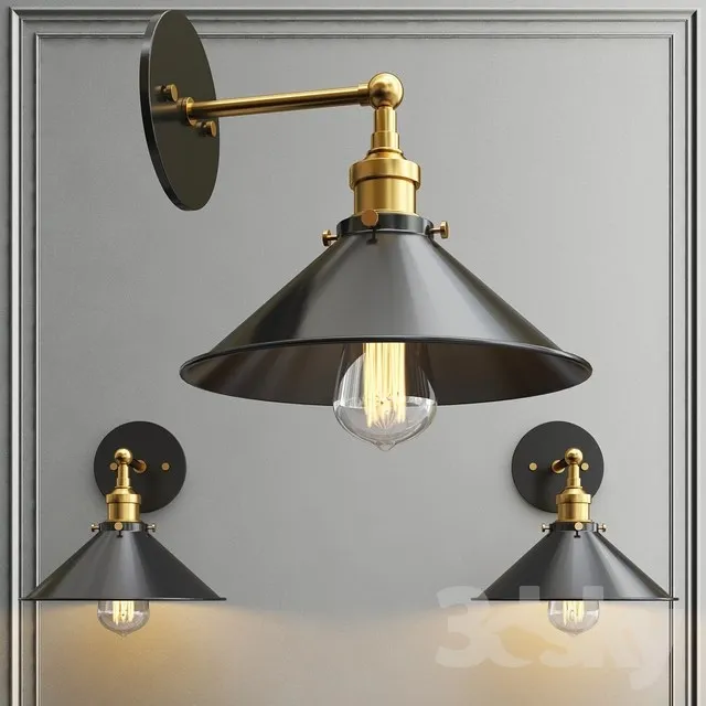 Светильник настенный Loft Cone Factory Filament