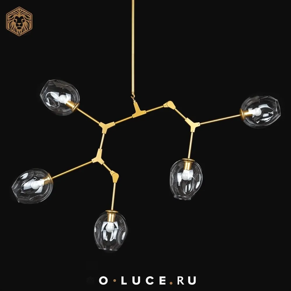 Люстра Branching Bubbles 5 Gold