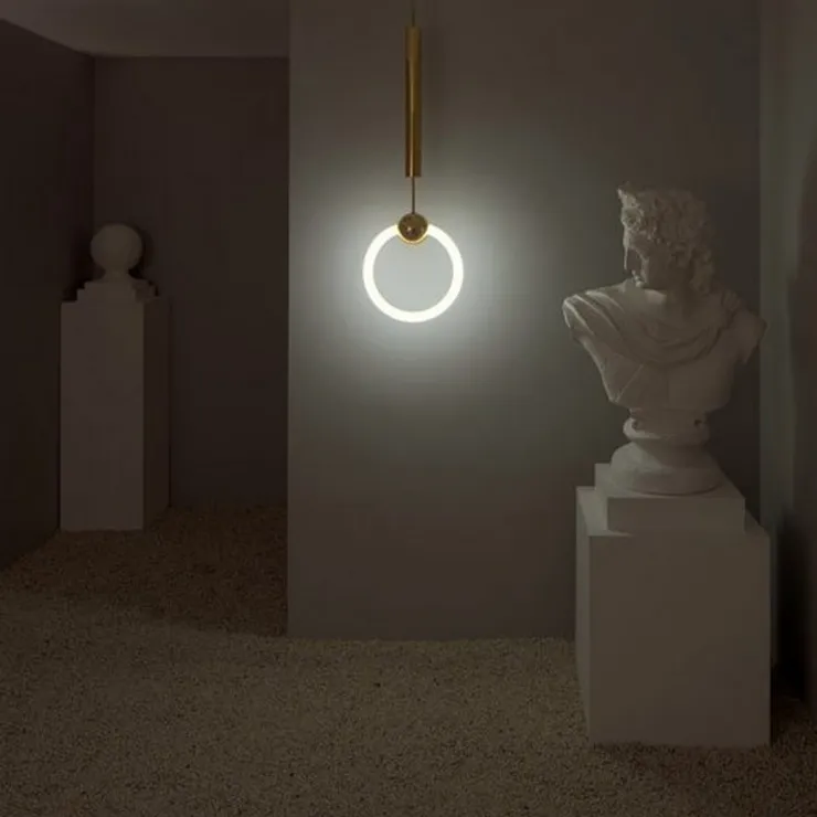 Светильник Ring Light Gold D20 в стиле Lee Broom