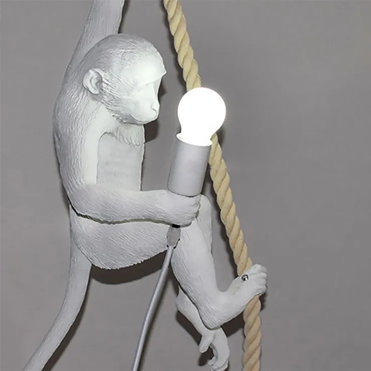 Светильник Monkey Обезьяна с Лампой White левая в стиле Seletti
