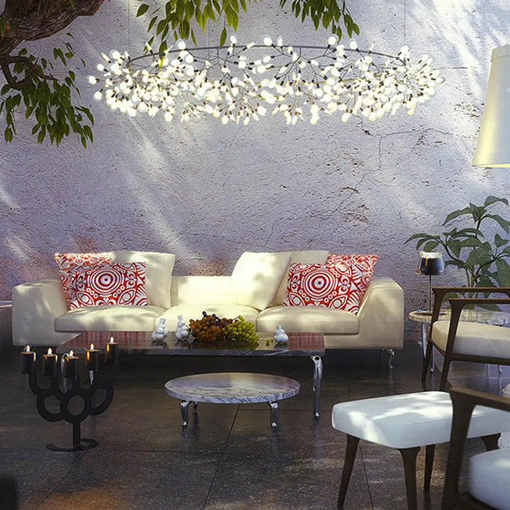Люстра Heracleum The Big O D160   черный в стиле Moooi