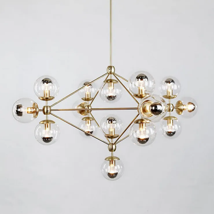 Люстра Modo Chandelier 21 Gold в стиле Roll&Hill